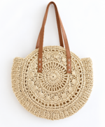 Cartera crema mimbre - Imagen 3