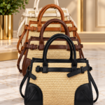 Cartera mimbre extructurada