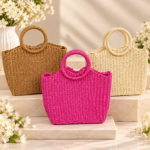 Cartera extructurada mimbre