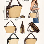 Cartera de mimbre rapia