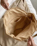 Cartera crema mimbre - Imagen 4
