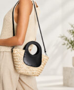 Cartera de palha-Mimbre extructurada - Imagen 4