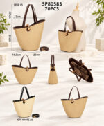 Cartera de mimbre rapia - Imagen 2